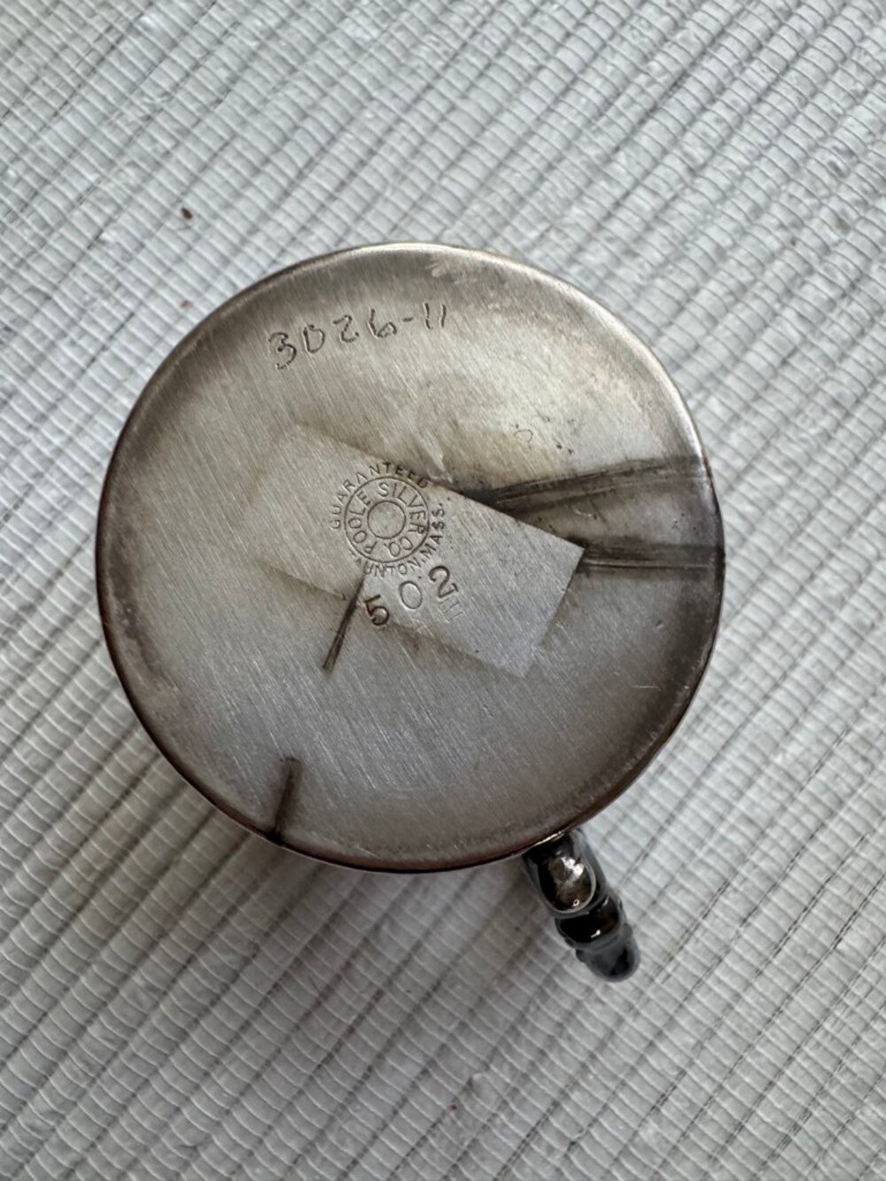 Vintage Poole Silver Co. Silverplate Baby Cup — Christening Keepsake Cup, 3026-1